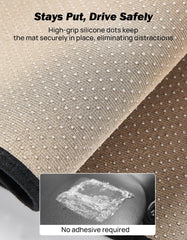 JOYTUTUS dash cover bottom features dense non-slip silicone for secure placement.