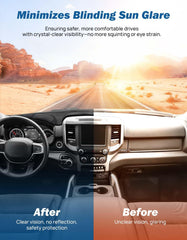 JOYTUTUS dash cover features precision cutouts for vents and sensors.