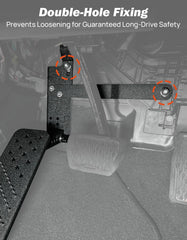 Joytutus dead pedal corrosion-resistant metal ensures durable, lasting use.