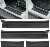 JOY TUTUS door sill guards on Wrangler JL front left protect sills from scratches and scuffs.