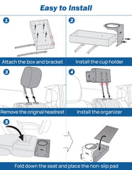JOYTUTUS easy-installation headrest clip simplifies setup.
