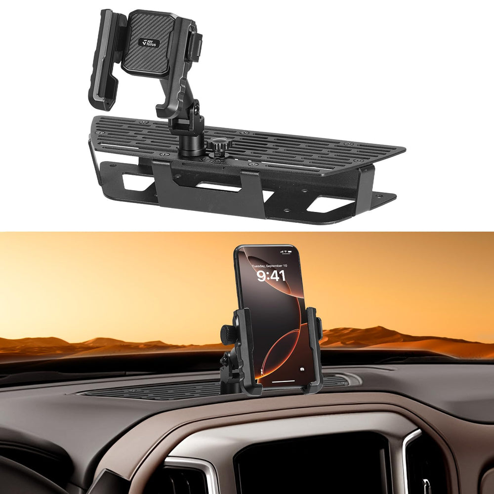 Joytutus expansion-ready base supports action cameras and tablets, expanding use.