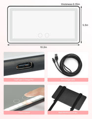 JOYTUTUS extended 10ft cord lets you position the mirror anywhere.
