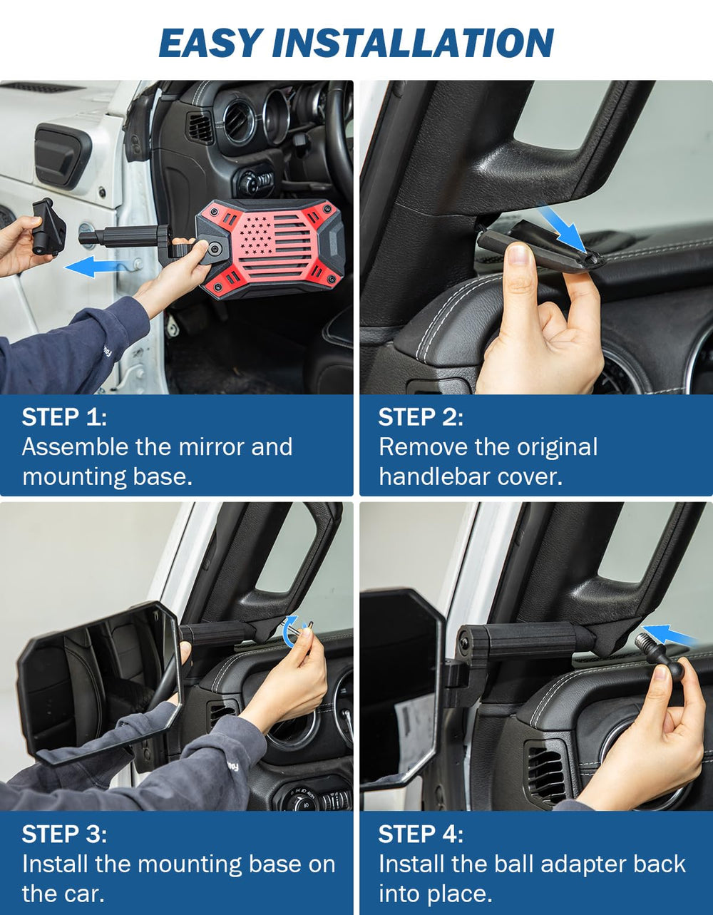 JOYTUTUS flexible back sheet absorbs impacts to protect the mirror