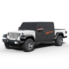 JOYTUTUS Gladiator JT cab cover protects with waterproof Oxford fabric against sun and rain.