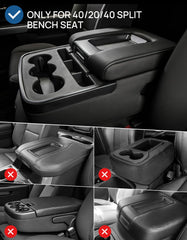 JOYTUTUS center console cover installation demonstrates quick, tool-free fit.