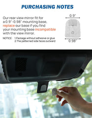 Simple installation process for JOYTUTUS rear view mirror kit