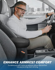 JOYTUTUS leather armrest cover on Maverick enhances driving comfort.