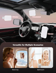 Joytutus 8-inch makeup mirror with three LED modes for natural looks.