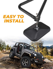 Joytutus wide-view 8-inch mirror delivers broad rear visibility for Jeeps