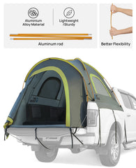 JOYTUTUS pickup tent 8ft waterproof bottom: keeps gear dry and clean.