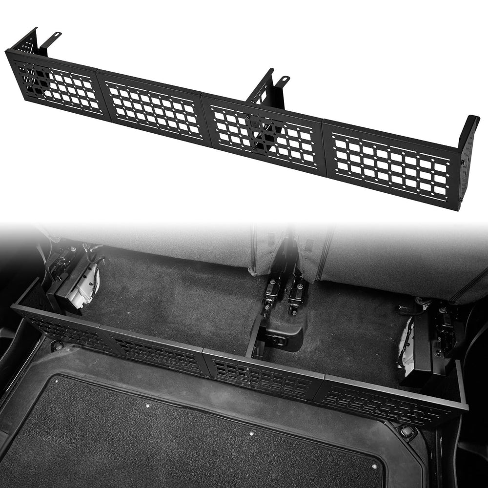 JOYTUTUS Ram 1500 under-seat MOLLE panel boosts organized tool storage.