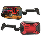 JOYTUTUS red mirrors for Wrangler JL/JT offer wider, distortion-free rear visibility
