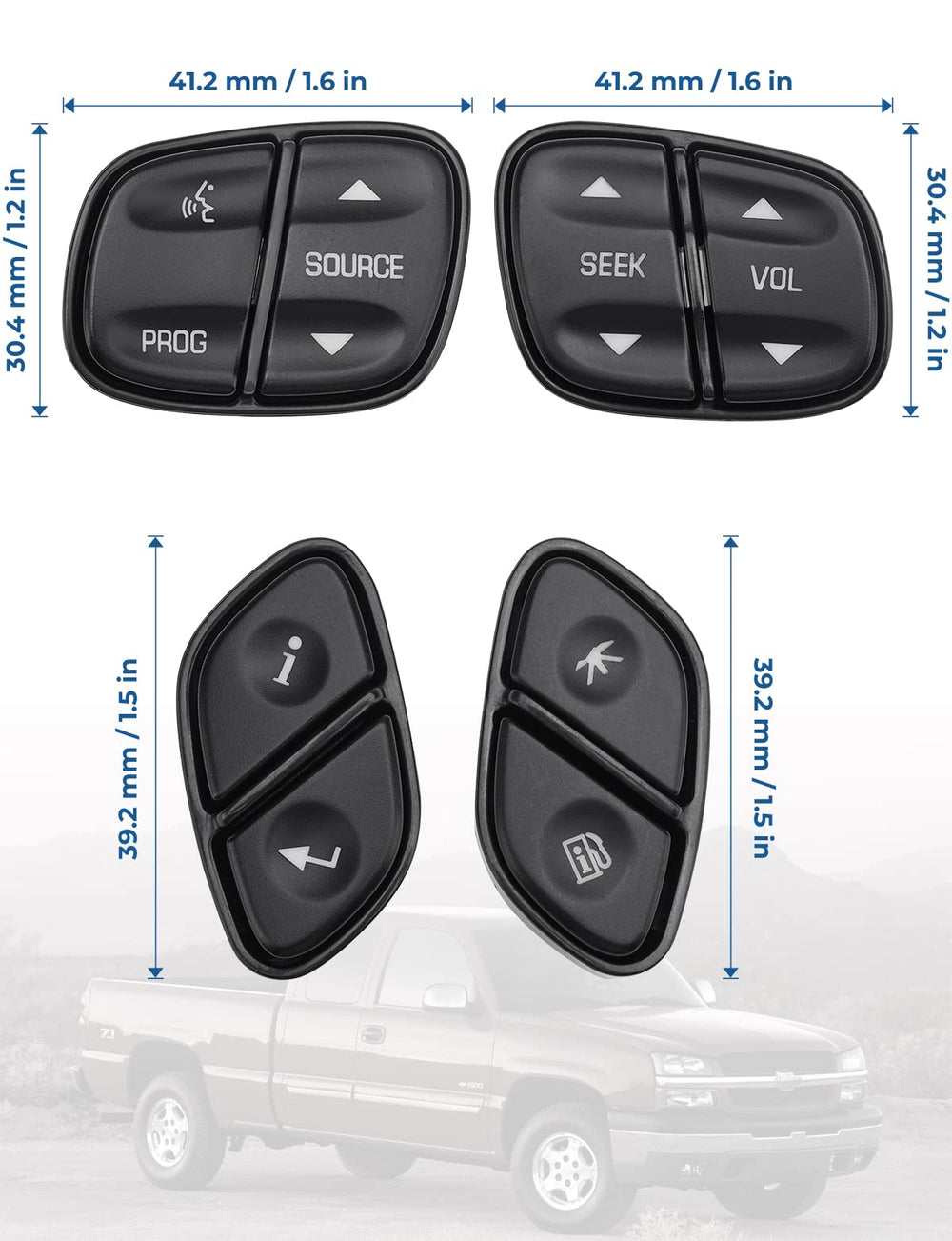 Joytutus fuel and trip info button for at-a-glance data