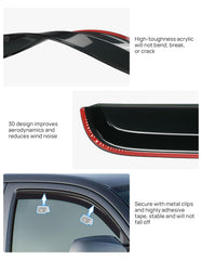 Durable acrylic rain guard by Joytutus built for year-round Tacoma use.