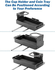 JOYTUTUS three-position cup holder offers flexible layouts.