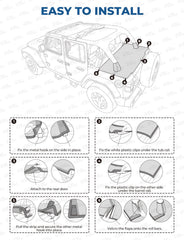 JOYTUTUS tonneau cover roll-cage wrap delivering all-around protection from debris