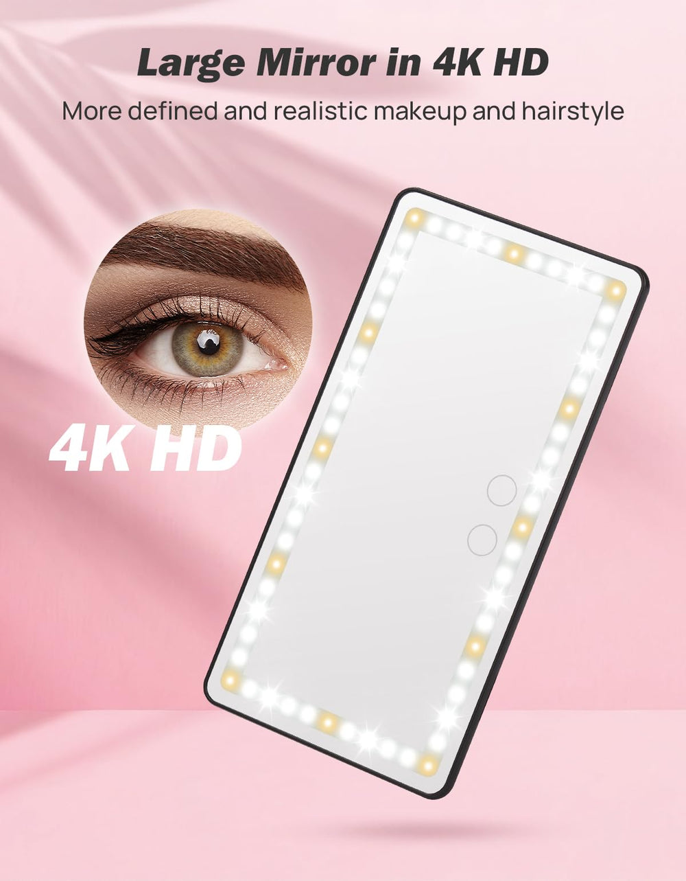 JOYTUTUS touch control interface provides quick on off and brightness adjustment.