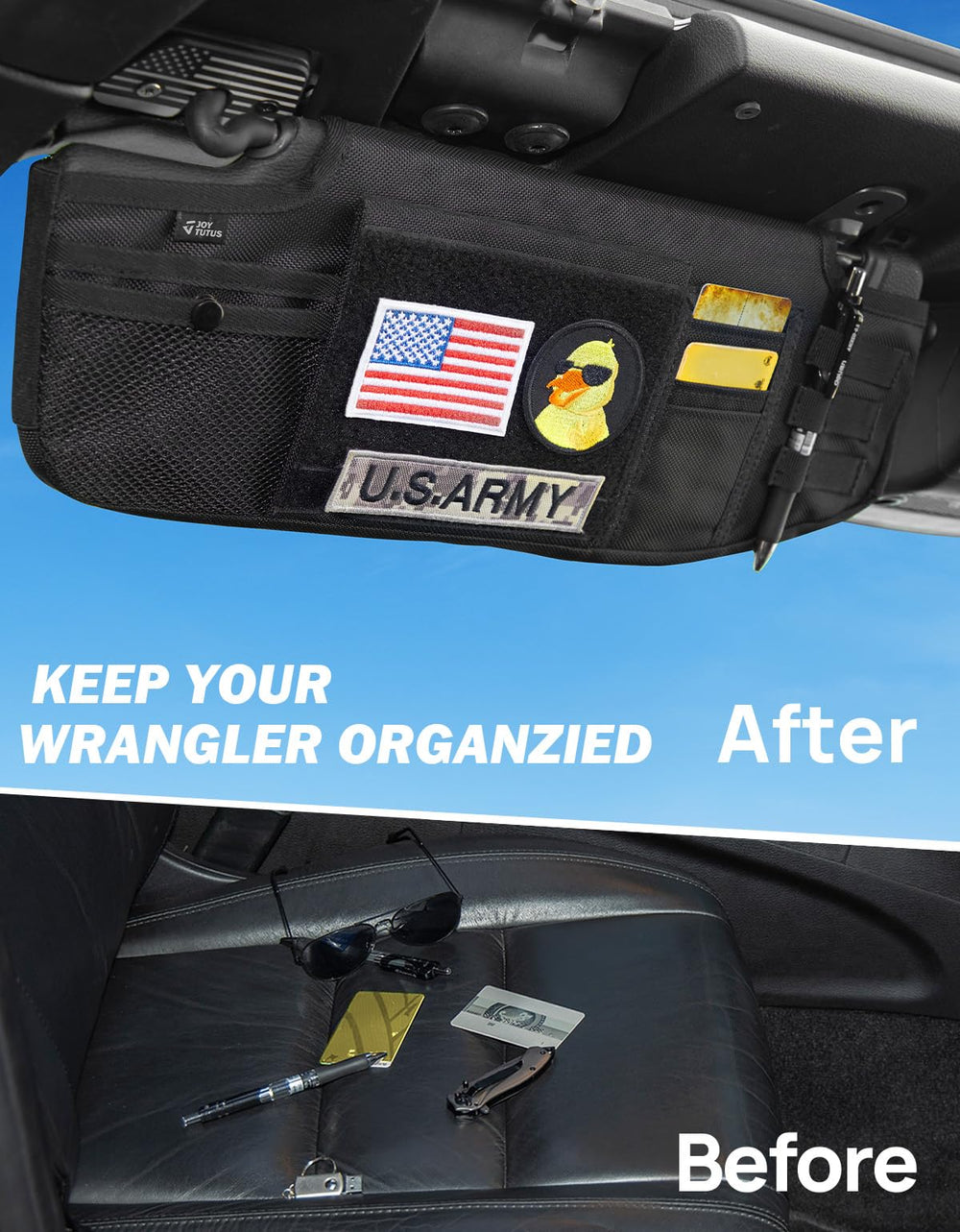 JOYTUTUS transparent pouch holds IDs and permits securely and clearly