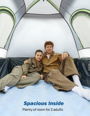 JOYTUTUS straight aisle design offers easy in and out for two campers