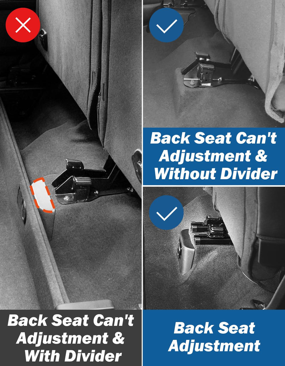 JOYTUTUS under-seat storage panel fits 2019-2026 Ram 1500 Crew Cab for organized storage.