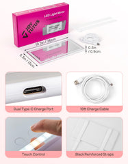 JOYTUTUS universal-fit visor mirror fits most cars for easy installation