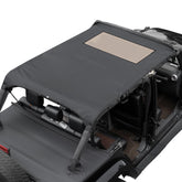 JOYTUTUS sun shade top on Wrangler JK 4-Door blocks glare and keeps cabin cooler
