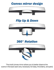 JOYTUTUS wide-angle rearview reduces blind spots on the road