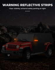 JOYTUTUS Wrangler cab cover waterproof seal reduces rain intrusion.