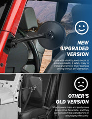 JOYTUTUS quick-install design enables easy door-off setup.