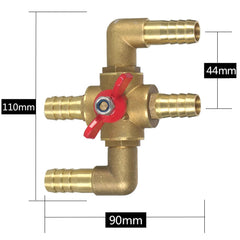 Joywayus valve handle with electroplated finish for high-temperature durability.