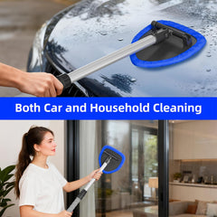 JPJCOOY extendable pole reaches high dashboards and glass surfaces with stability.