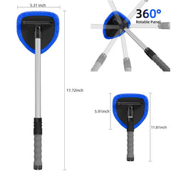 JPJCOOY inside-window cleaner featuring a 360-degree swivel head for tight curves.