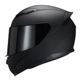 JQF Gear WS-607 matte black helmet front view for secure daily riding