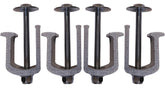 JQuad Easy Mount aluminum truck tool box clamps secure mounting with rust-resistant aluminum.
