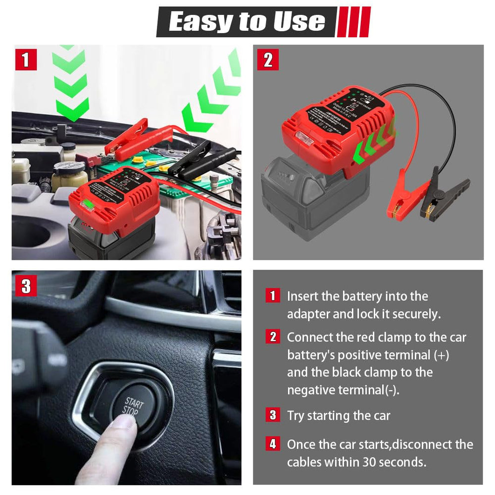 JREDK Milwaukee 18V battery compatibility with model series shown.