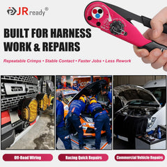 JRready ACT-DT1 full-cycle ratcheting guarantees complete crimps with correct pressure