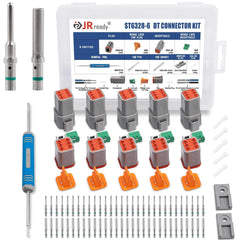 JRready Deutsch DT 6-pin connector package with comprehensive parts for reliable automotive wiring