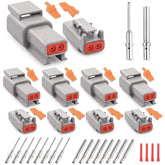 JRready Deutsch DTM 2-pin connector kit package for versatile vehicle wiring