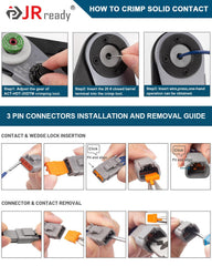 JRready engine bay application with waterproof 3-pin connectors.