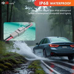 JRready IP68 seals with rubber rings protect against dust and moisture.