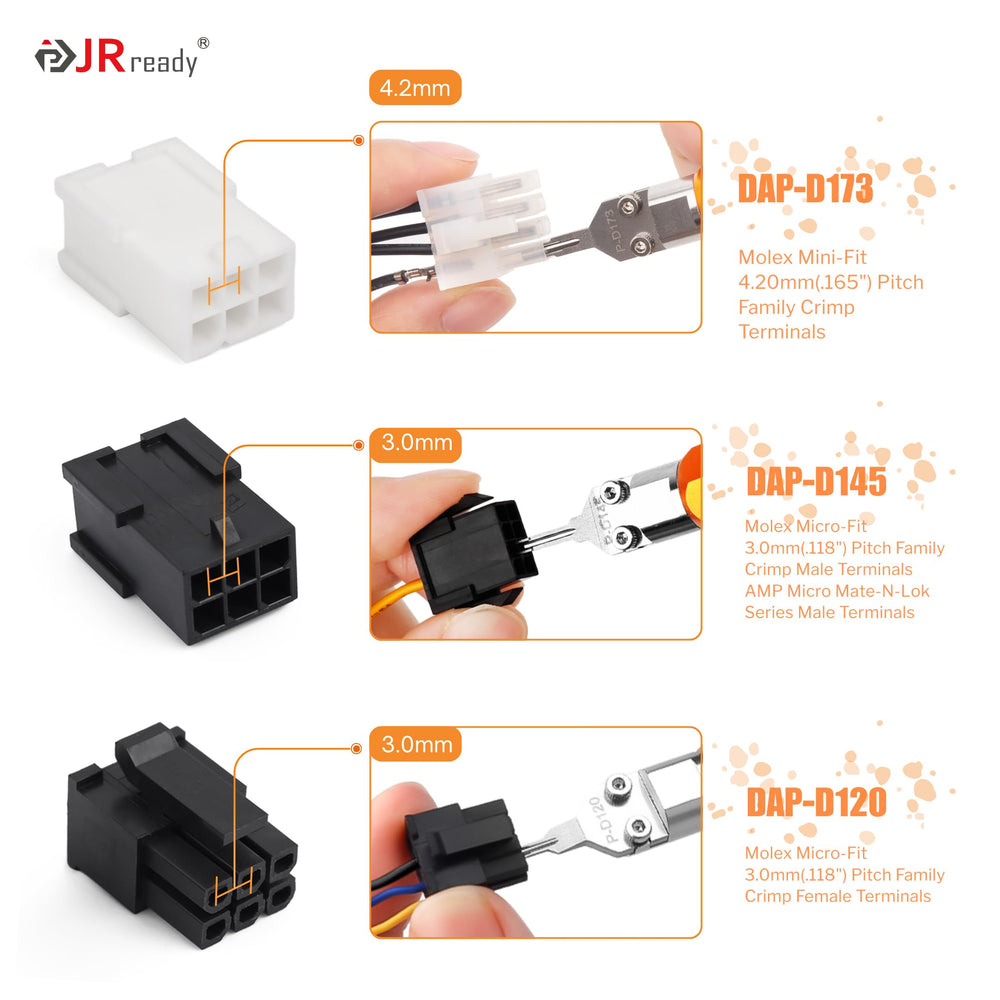 JRready ST5262 ejector rod mechanism in action aiding quick terminal release.