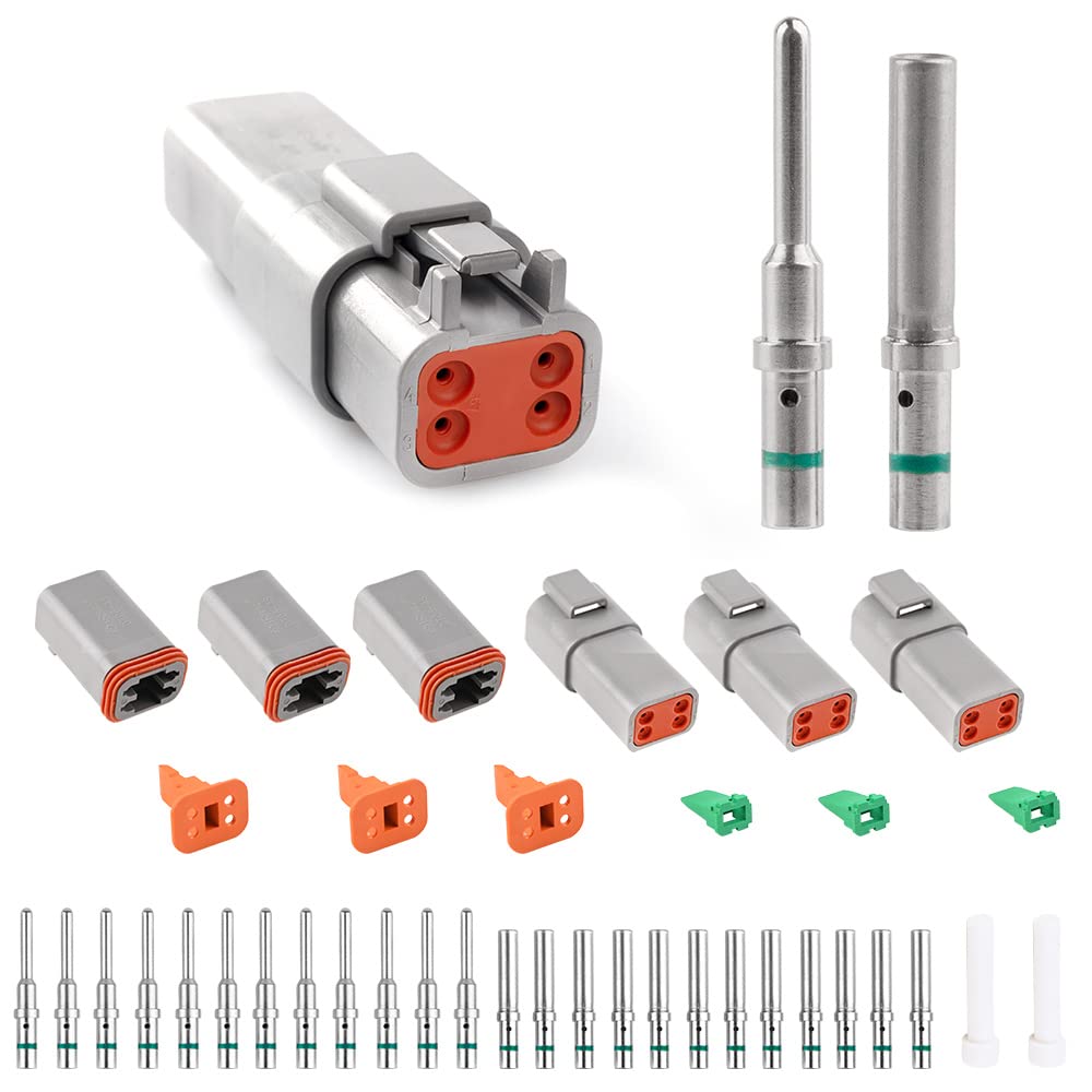 JRready ST6114 DT 4-pin connector front view showing waterproof design for rugged use