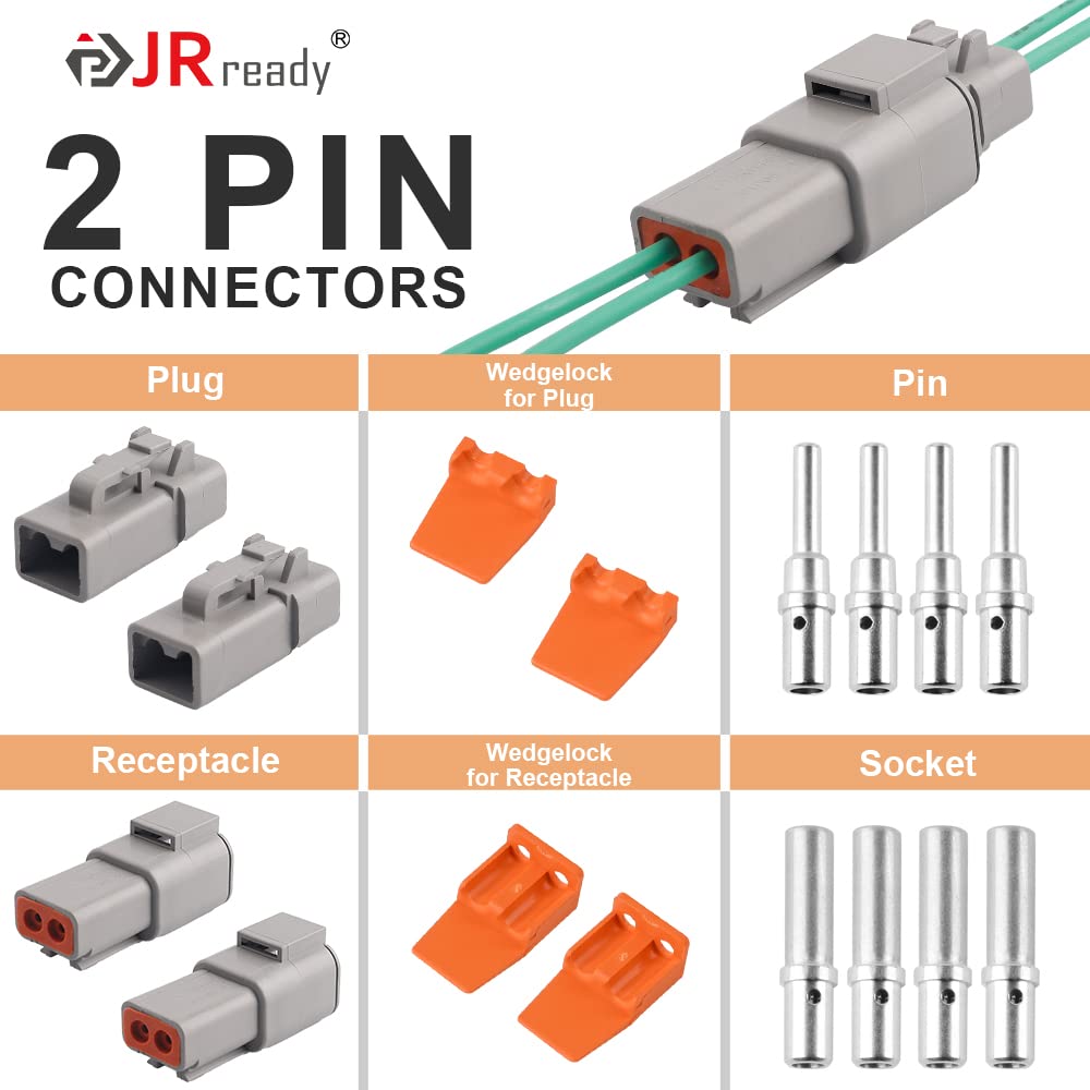 JRready ST6138 waterproof DTP connector shows rugged weatherproof design.