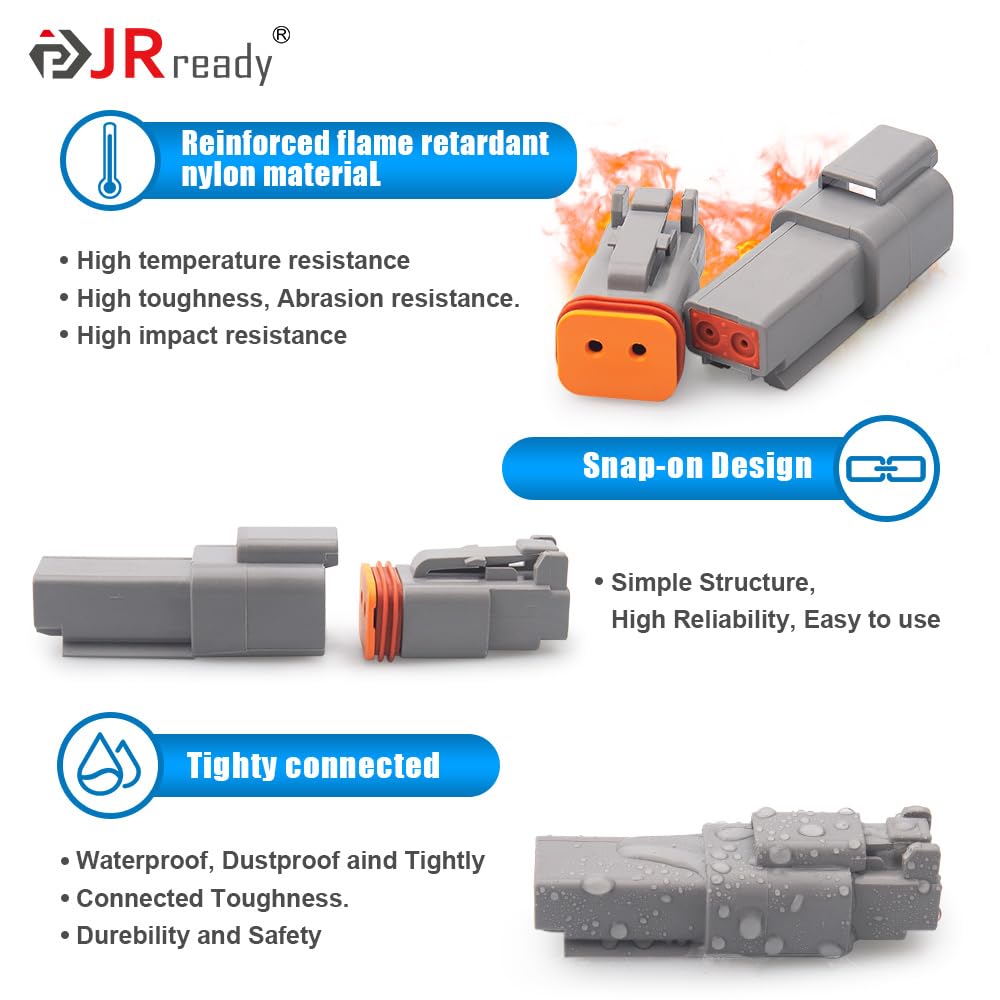 JRready sealing plugs providing dust and moisture protection for DT assemblies