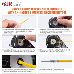 JRready ST6332-01 Deutsch DTM 12-pin assembly suitable for complex vehicle wiring
