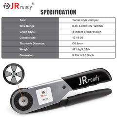 JRready enlarged yellow seals 14awg simplify wire entry and seal protection.