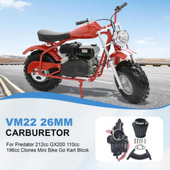 JSCJCAS VM22 26mm carburetor bore detail for smooth air flow