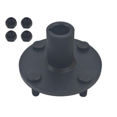 jtfrkope hub shows four lug nuts for quick, secure mounting.