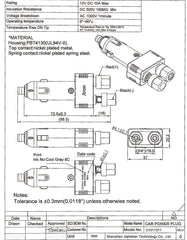 Jtron durable phenolic plastic housing emphasizes high heat and arc resistance.
